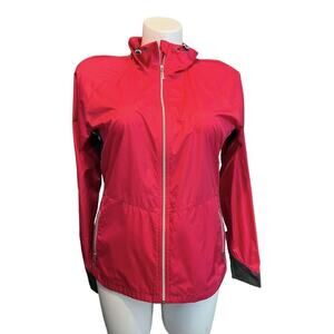 Large GGBlue Full Zip Golf Jacket Windbreaker Multicolor thumb holes
